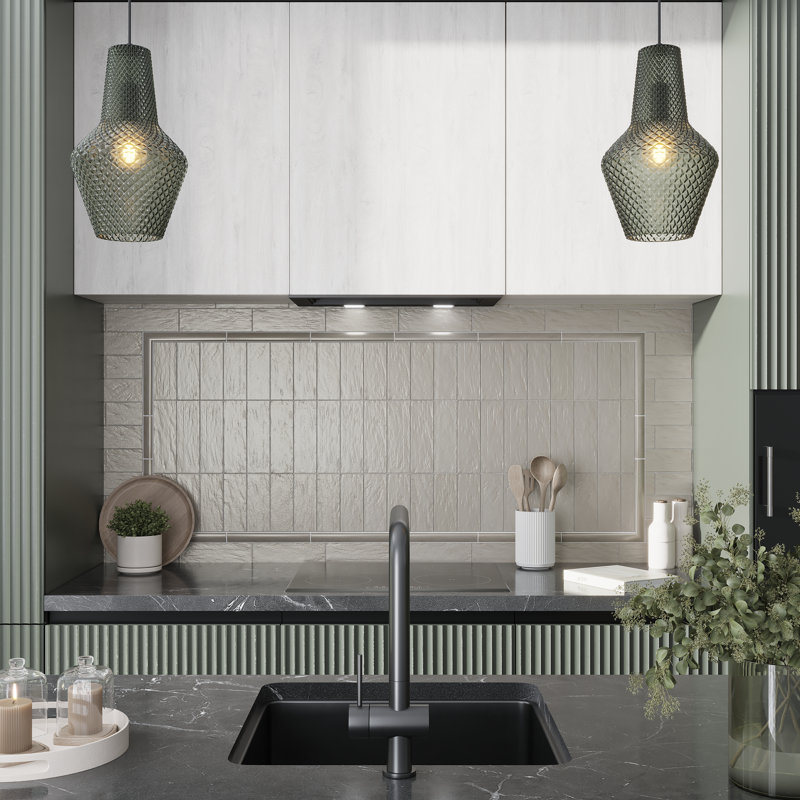 Mallorca 8" x 2.5" Ceramic Subway Tile, Green