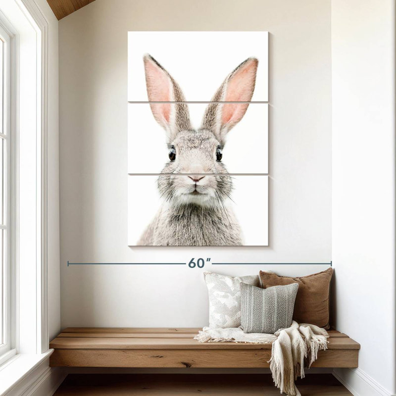 Brampt Bunny Face, 50" H x 32" W