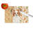 White with Red Papillon Heirloom Fall Glass Cutting Board