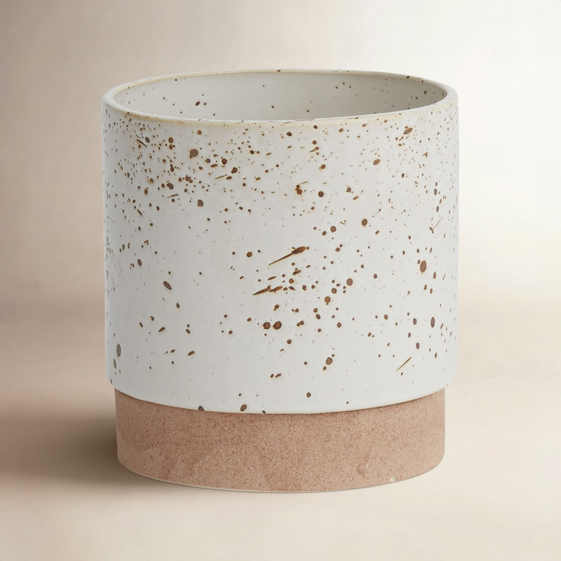 Pot à fleurs en céramique Kaesha, H 6,75 po x l 6,5 po x P 6,5 po