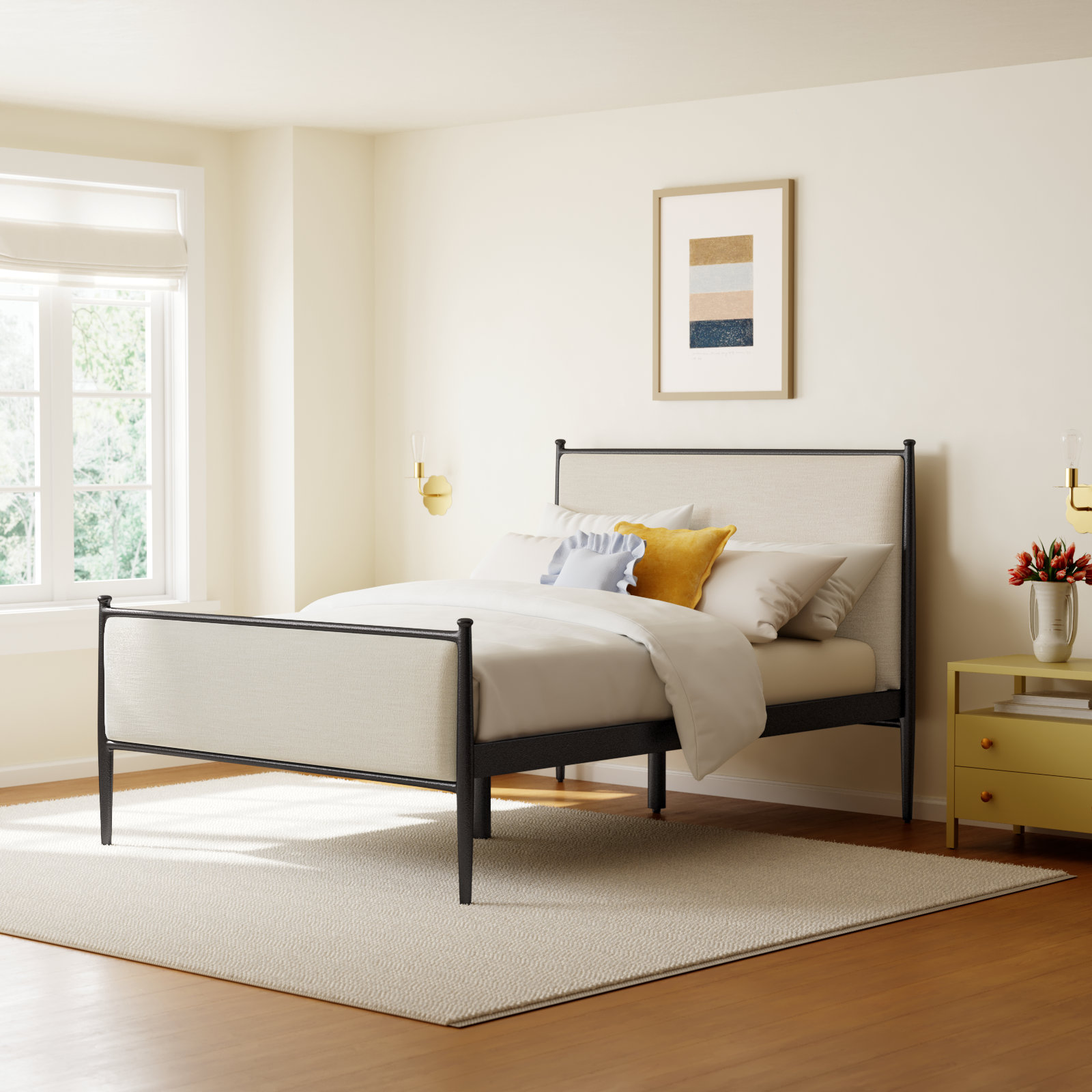 Bucknam Bed, Queen, Savoy Parchment