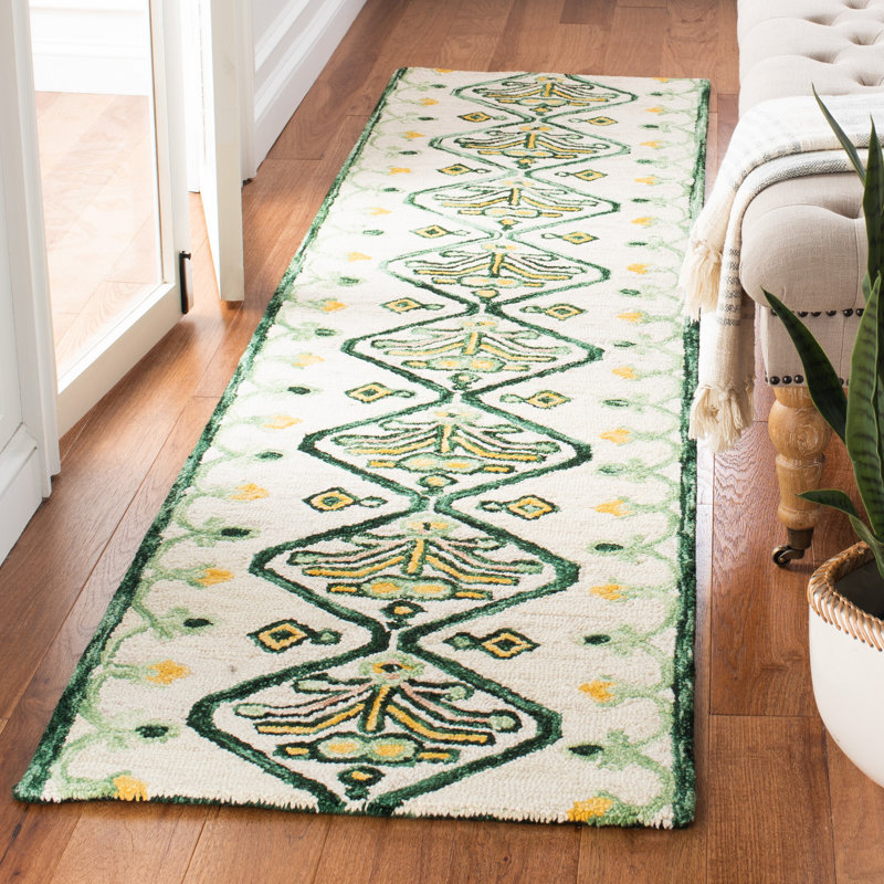 Sundon Hand Tufted Wool Southwestern Rug, Runner 2'3" x 9'