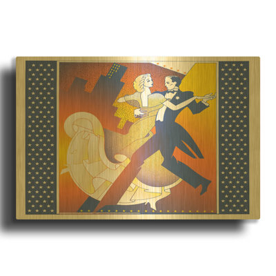 Straussball' de David Chestnutt, tableau mural en métal, 61 x 41 cm