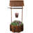 Charming Rustic Outdoor Planter for Garden Décor with Hanging Feature