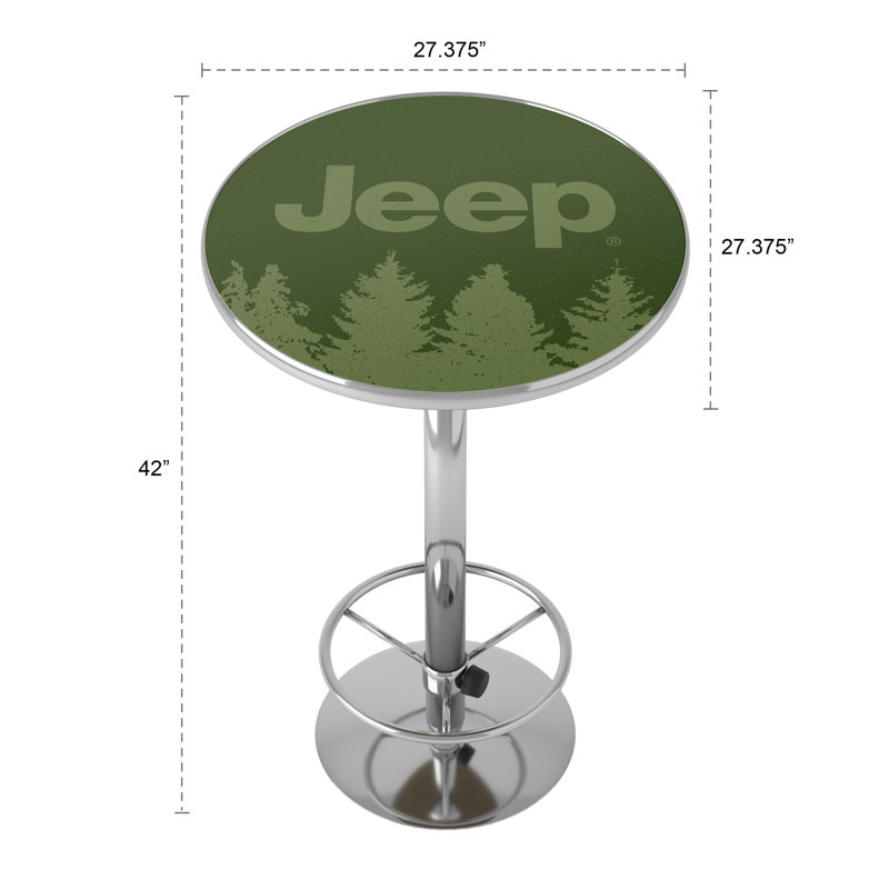 Table haute Jeep avec repose-pieds