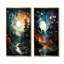 «Moonlight River Into The Forest I», ensemble de 2 reproductions d'art mural-102578271-102578268