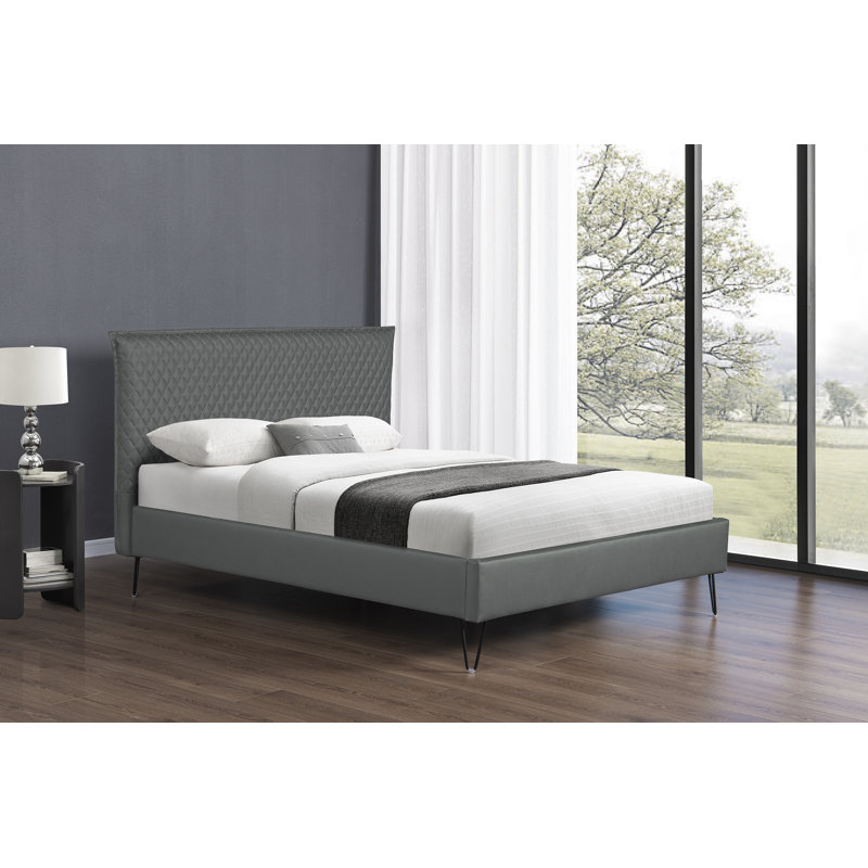 Donalsonville Platform Bed, Light Grey