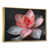 Toile avec cadre flottant or