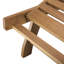 Batali 196cm Long Reclining Acacia Single Chaise with Cushions and Table