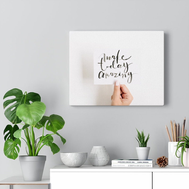 Make Today Amazing - Wrapped Canvas Print, 28cm H x 36cm W