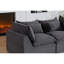 Canapé spacieux modulaire en velours côtelé 74,8 pouces Modern Home