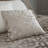 Lattice Cut Velvet Embellished 43x43cm Cushion with Inner