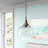 Ahlam 1 - Light Gray Wash/Iron Silk Single Pendant