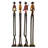 Polystone Tall Long Legged Jazz Band Musician Decorative Brown Sculpture with Black Base Stand Set-593679828-593679829