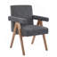 Fauteuil de salle à manger en tissu Poppy-219364727