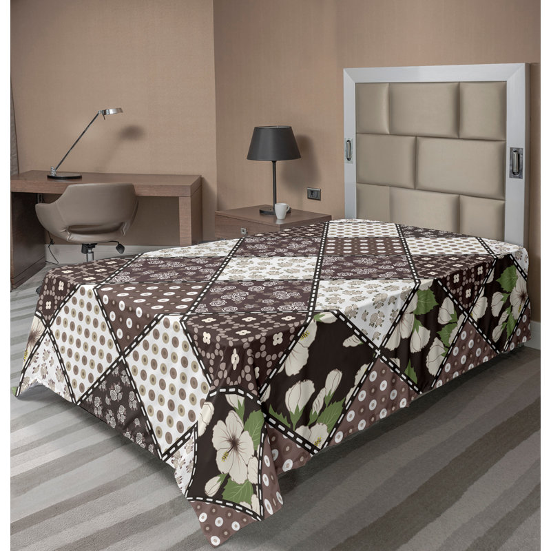 Drap-housse Ambesonne, Drap plat pour lit simple TG