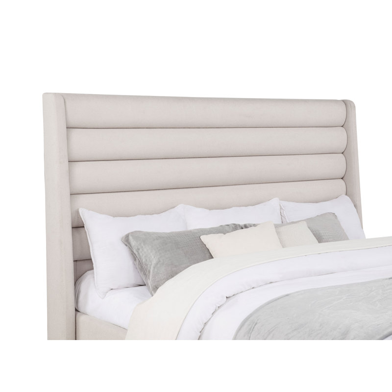 Lit plateforme tapissier Liddel, King