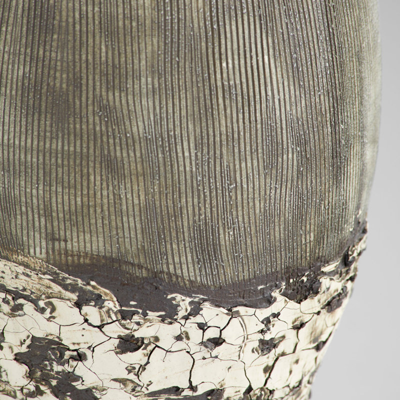 Calypso Handmade Ceramic / Porcelain Table Vase, 11.5" H x 6.25" W x 6.25" D