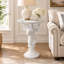 Table d'appoint 19,69 po en résine de cerf blanc