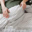 Ensemble de housse de couette en vichy 100% coton délavé à finition lin, tissé à la main avec tissage réversible teint en fil et artisanat double point (ensemble de 3)-127290056-127290054