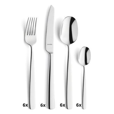 Amefa 24 Piece Cutlery Set , Service for 6