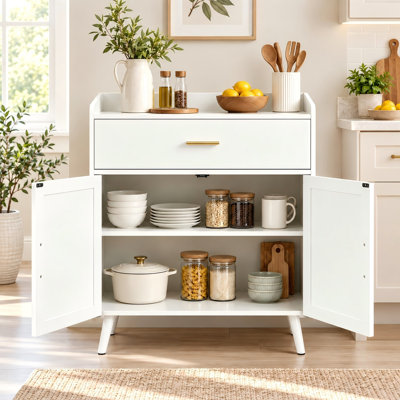 Armoire de cuisine avec tiroir, portes et pieds
