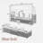 4 Pieces Uv-proof Resin Wicker Patio Sofa Set Included A 4-seat Sofa, 2 Ottomans, A Lifting Table, Retractable Canopy, Cushions And Adjustable Backrest-1603490814