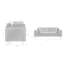 Canapé à accoudoirs carrés 85 po Kraz MINIMORE-239848103