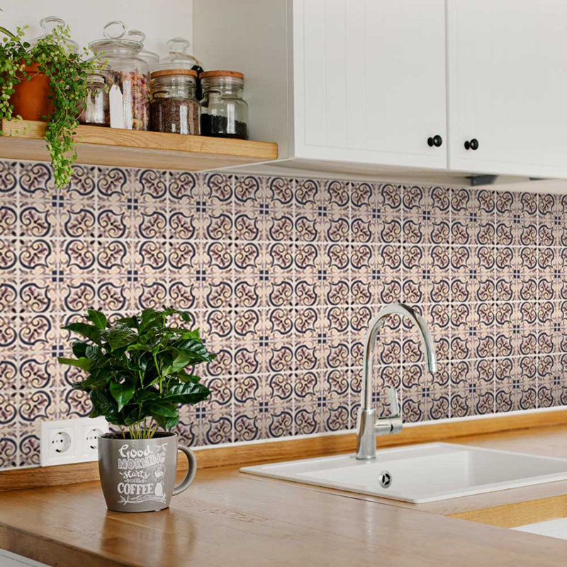 12'' W x 12'' L Vinyl Peel and Stick Mosaic Tile