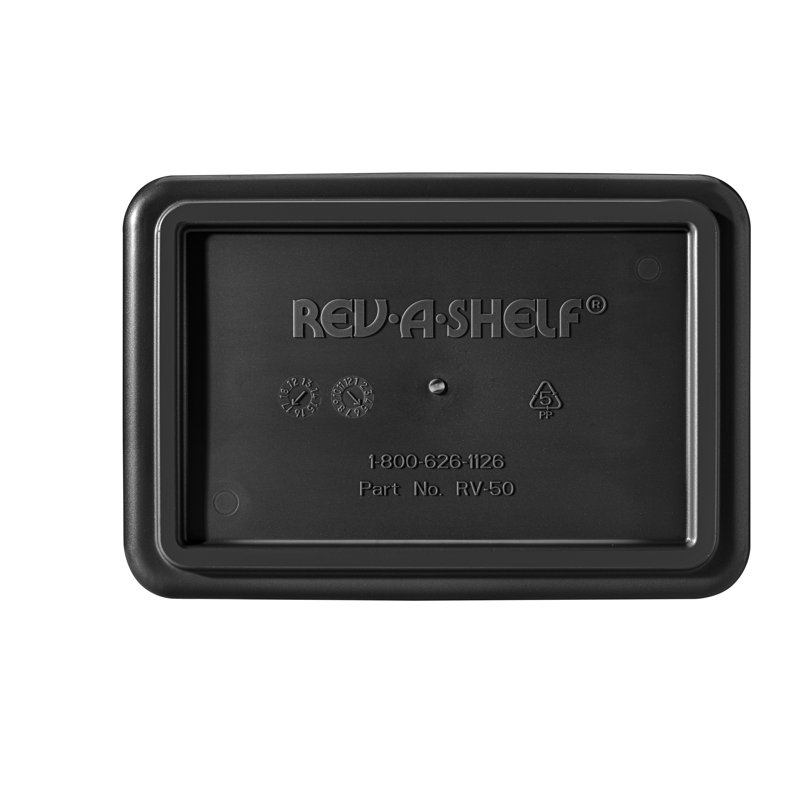 Rev-A-Shelf Polymer Replacement Waste/Trash Container for Rev-A-Shelf Pull Outs, Black