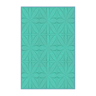 Tapis vert à motif floral Gungnir