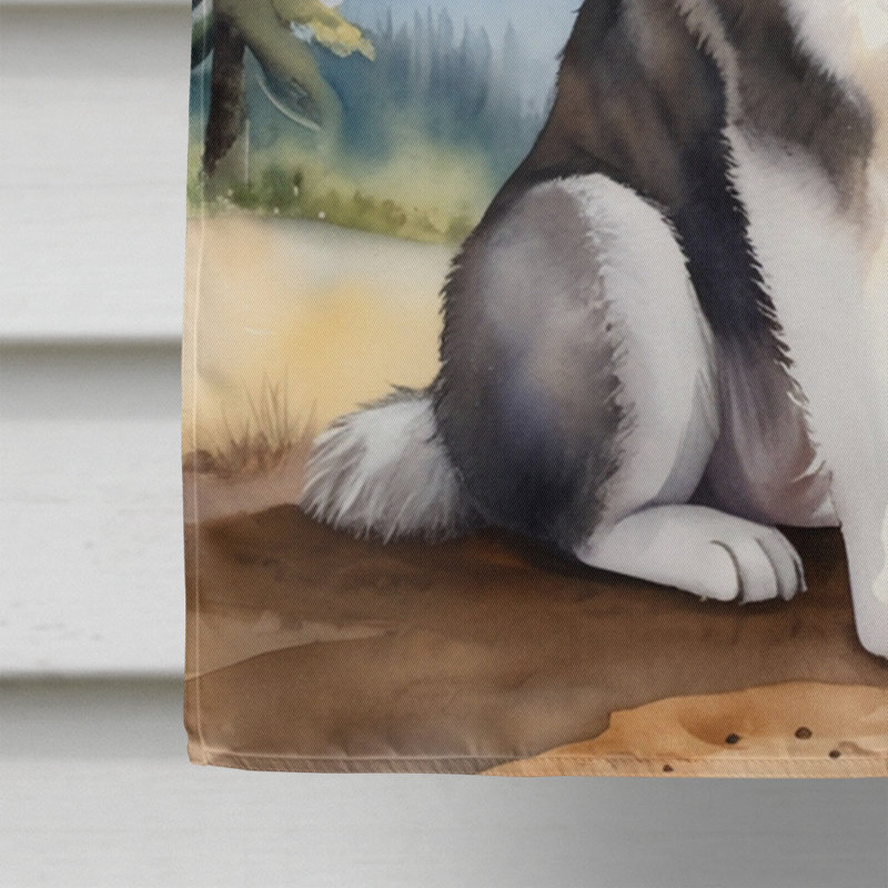Drapeau Cowboy Welcome House, Malamute d’Alaska