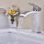 Robinet de lavabo de salle de bain à poignée simple avec bonde escamotable Waterfall-125428148