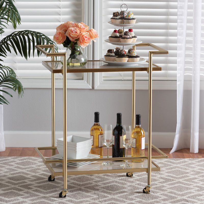 Izzi Metal Bar Cart