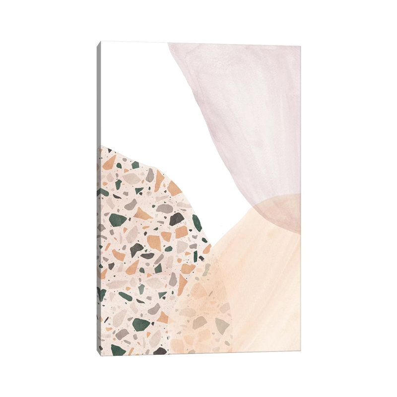Terrazzo And Watercolour - Painting on Canvas, Wrapped Canvas, 66.04cm H x 45.72cm W x 1.91cm D