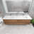 Azden 84" Wall-Mounted Double Bathroom Vanity Set-881640808