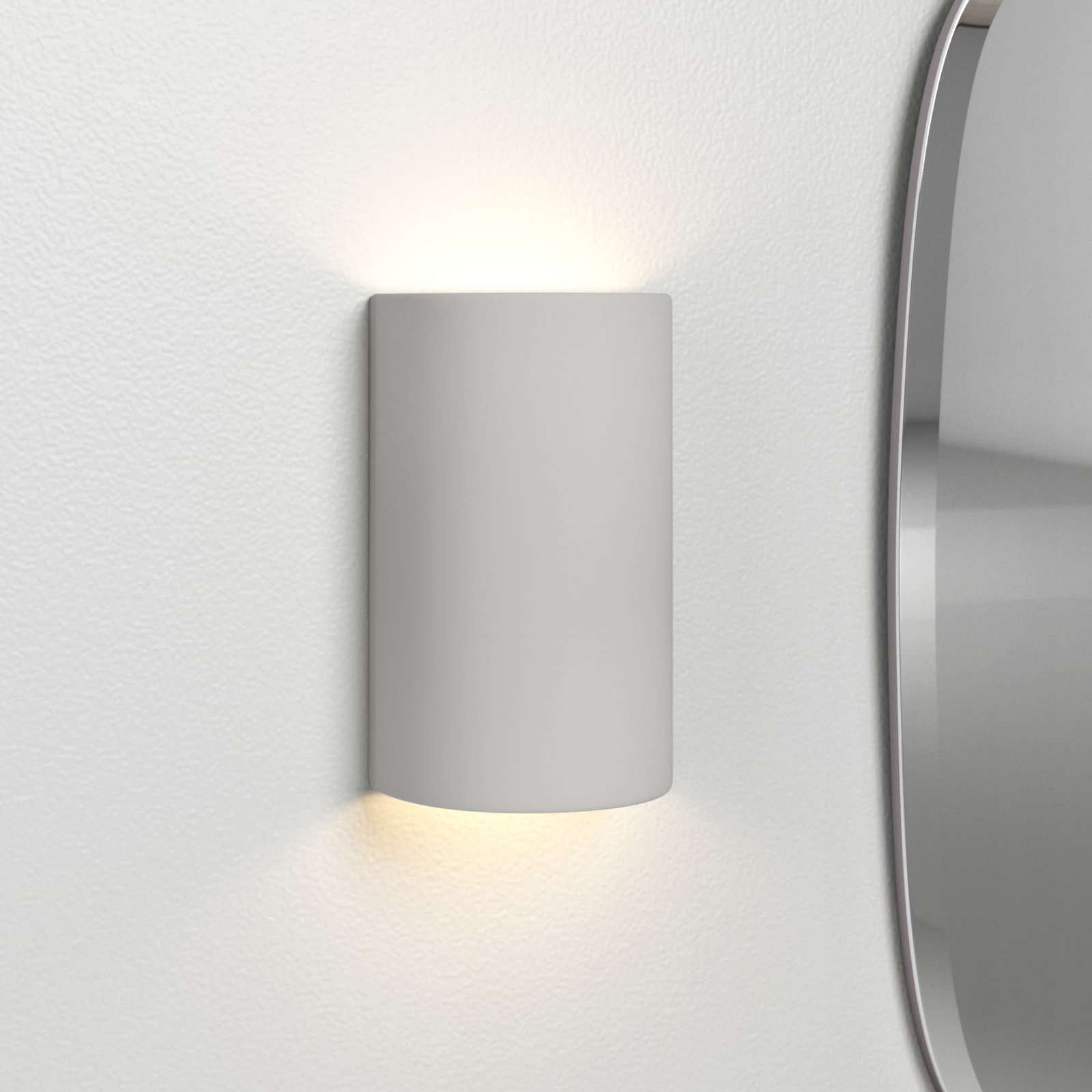 Pacursa Ceramic Dimmable Flush Mounted Sconce, 9.5" H x 5.75" W x 4.5" D, Carbon Matte Black, Incandescent (Not included)