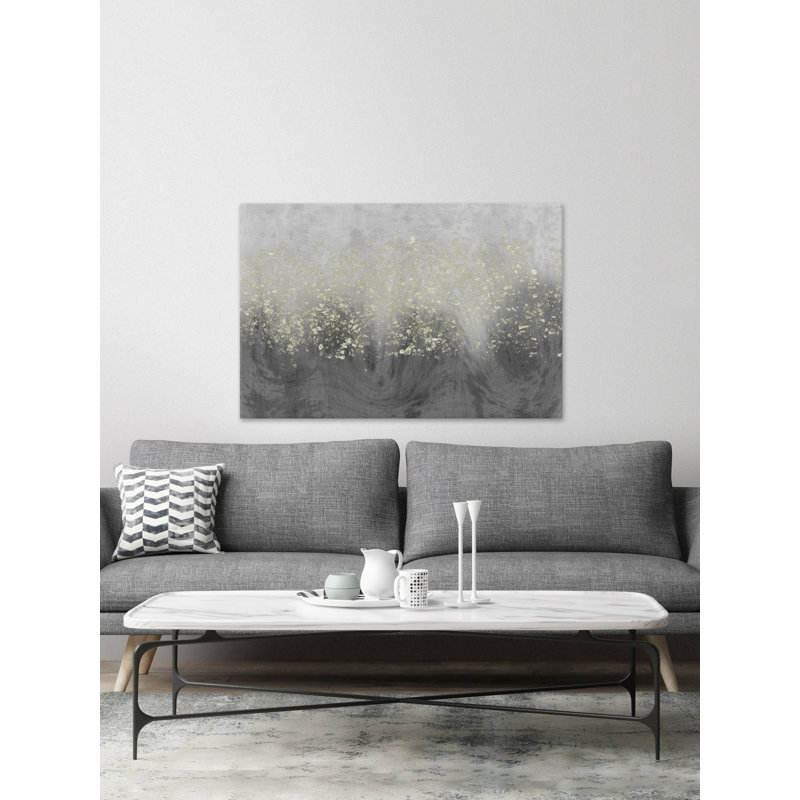 Glitter Swirl I - No Frame Painting on Canvas, 102cm H x 152cm W x 4cm D