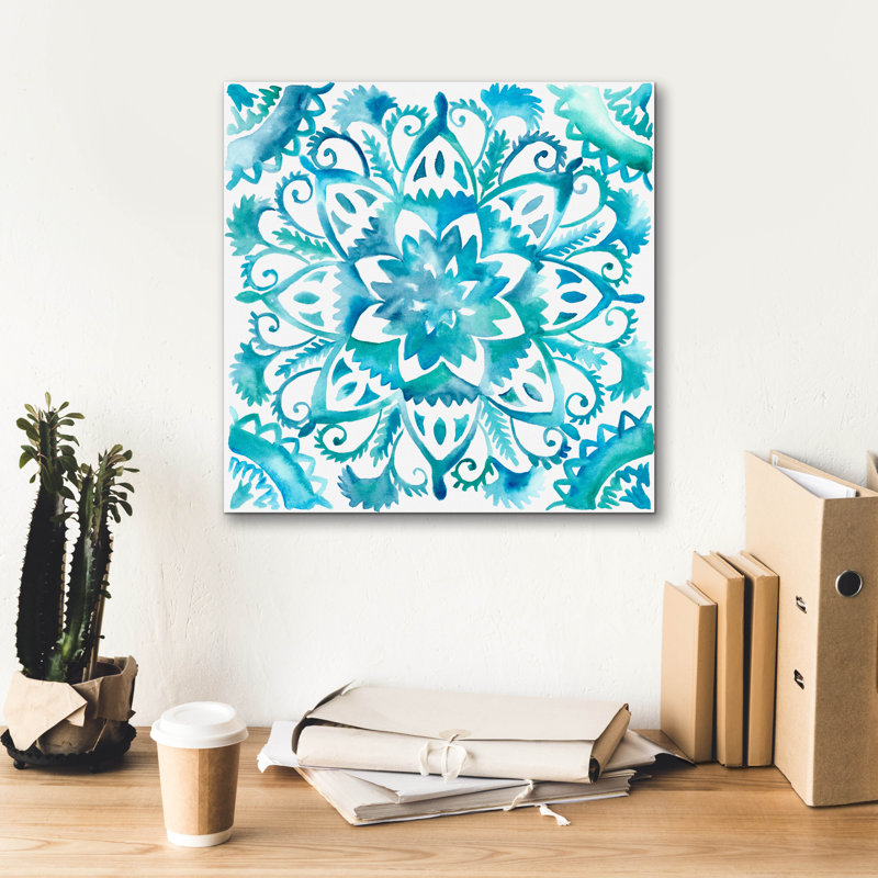  «Meditation Tiles 4» par Chariklia Zarris, art mural sur toile, 18 po x 18 po