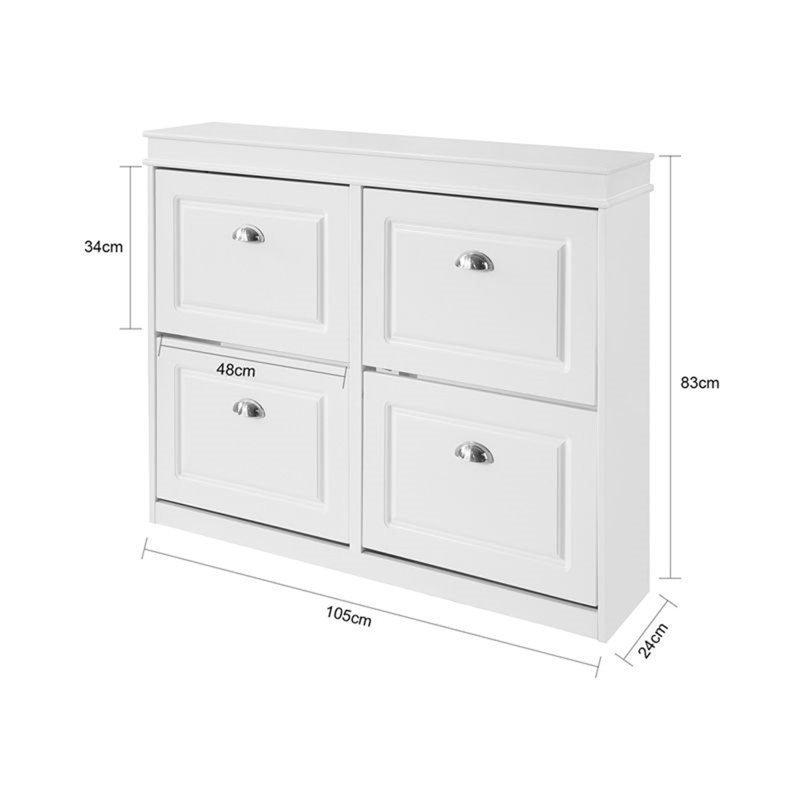 16 Pair Flip Down Shoe Storage