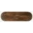 Oval Solid Mango Wood Entryway Console Table