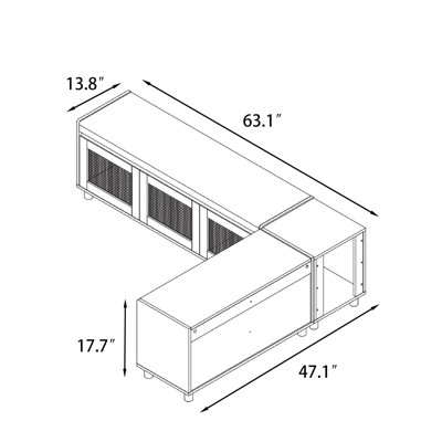L-Shaped Entryway Bench With Storage