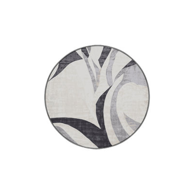 Machine Washable Gray Area Rug