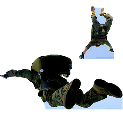 Paratrooper Soldier 27" Cardboard Standup