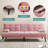 Adjustable Loveseat Sleeper With Retractable Cup Holders-2098208297