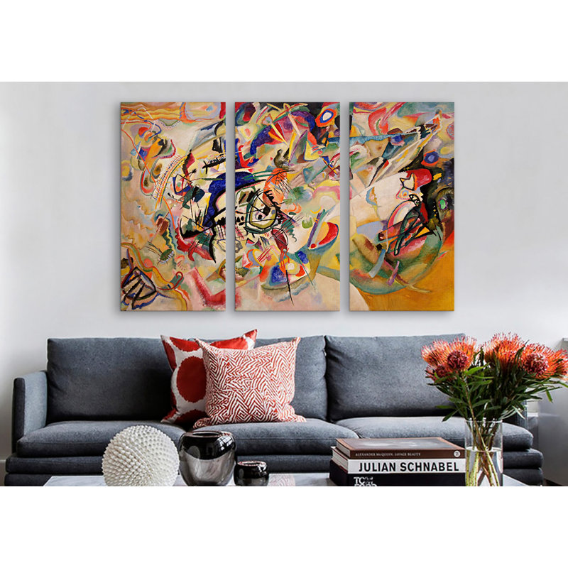 " Composition VII " by Wassily Kandinsky, 40" H x 60" W x 1.5" D