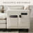 Modern Modular Sectional Sofa Set 3-Seater Living Room Couch with Individual Matching Ottoman Built-In USB Charging Ports and Side Storage Pockets-799573509