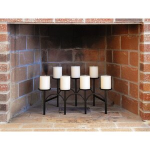 Alcott Hill® 10'' H Metal Fireplace Candelabra & Reviews 