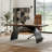 70.9-Inch Executive Desk,Writing Desk with Metal Base, Modern Simple Workstations Writing Table Conference Table for Home Office