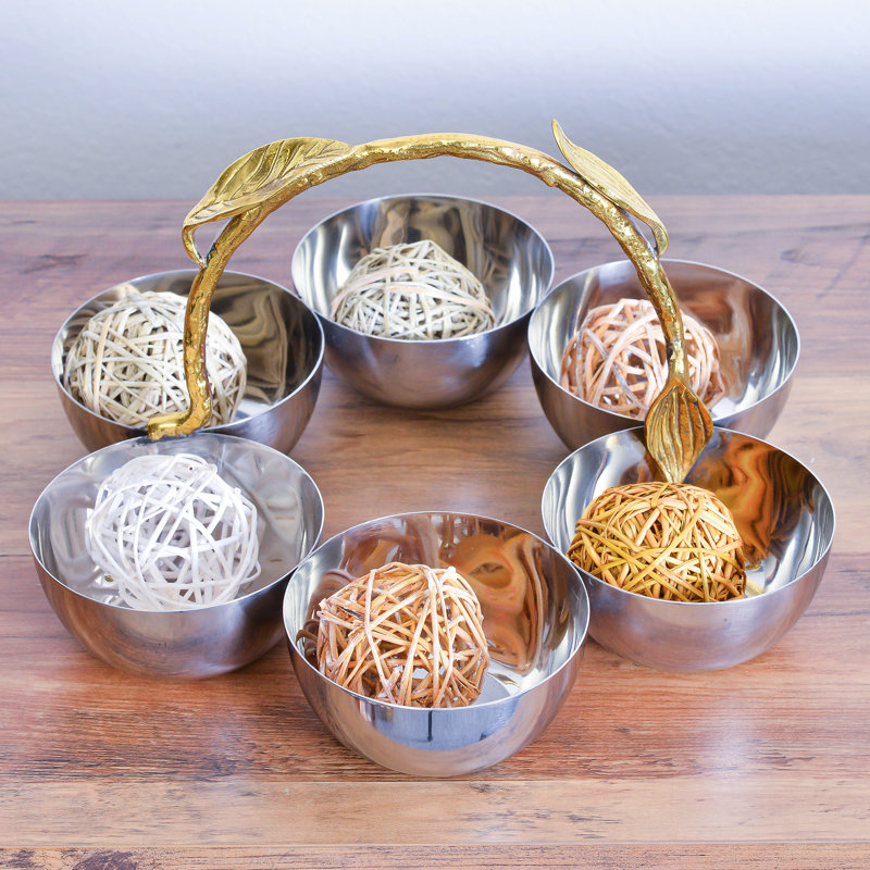 Adlane Stainless Steel Decorative Bowl 5